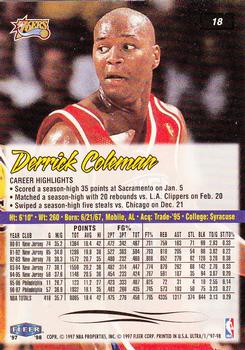 1997-98 Ultra #18 Derrick Coleman Back