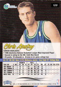 1997-98 Ultra #125 Chris Anstey Back