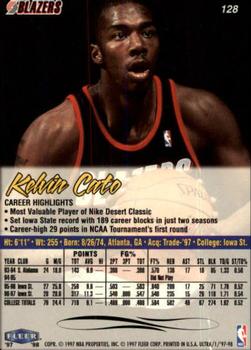 1997-98 Ultra #128 Kelvin Cato Back