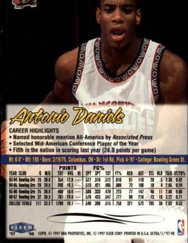 1997-98 Ultra #130 Antonio Daniels Back