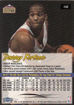 1997-98 Ultra #132 Danny Fortson Back