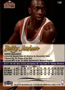 1997-98 Ultra #136 Bobby Jackson Back