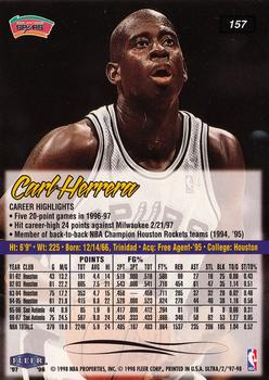 1997-98 Ultra #157 Carl Herrera Back