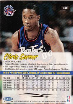 1997-98 Ultra #165 Chris Garner Back