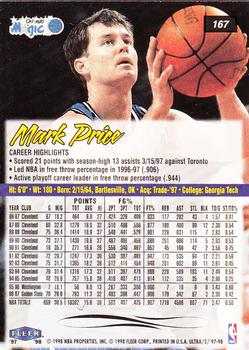 1997-98 Ultra #167 Mark Price Back