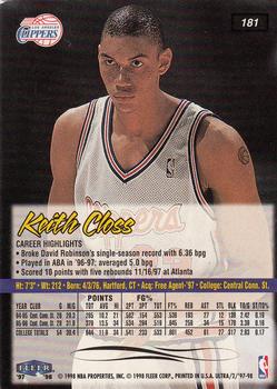 1997-98 Ultra #181 Keith Closs Back