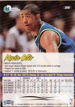 1997-98 Ultra #206 Kevin Ollie Back