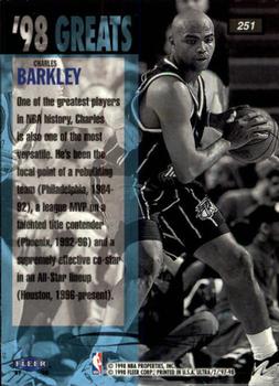 1997-98 Ultra #251 Charles Barkley Back