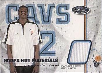 2001-02 Hoops Hot Prospects - Hoops Hot Materials #HMDD DeSagana Diop Front