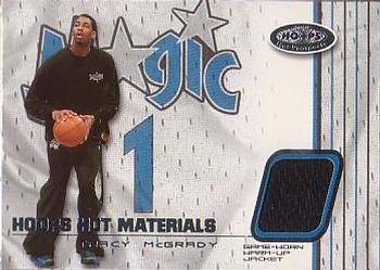 2001-02 Hoops Hot Prospects - Hoops Hot Materials #HMTM Tracy McGrady Front