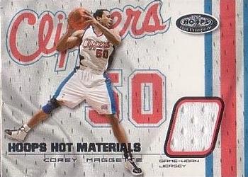 2001-02 Hoops Hot Prospects - Hoops Hot Materials #HMCM Corey Maggette Front