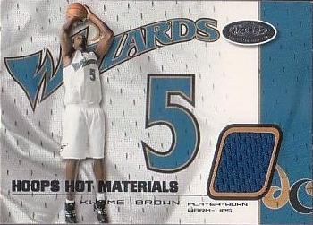 2001-02 Hoops Hot Prospects - Hoops Hot Materials #HMKB Kwame Brown Front