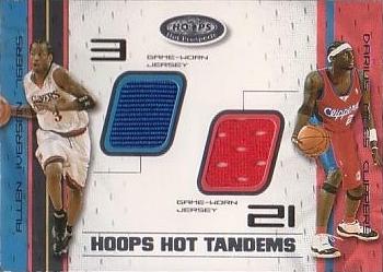 2001-02 Hoops Hot Prospects - Hoops Hot Tandems #AIDM Allen Iverson / Darius Miles Front
