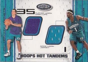 2001-02 Hoops Hot Prospects - Hoops Hot Tandems #KHBD Kirk Haston / Baron Davis Front