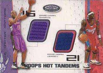 2001-02 Hoops Hot Prospects - Hoops Hot Tandems #VCDM Vince Carter / Darius Miles Front