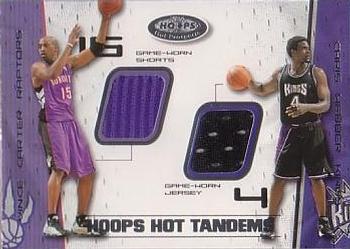2001-02 Hoops Hot Prospects - Hoops Hot Tandems #VCCW Vince Carter / Chris Webber Front