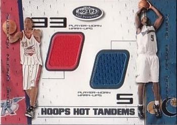 2001-02 Hoops Hot Prospects - Hoops Hot Tandems #EGKB Eddie Griffin / Kwame Brown Front