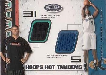 2001-02 Hoops Hot Prospects - Hoops Hot Tandems #SBKB Shane Battier / Kwame Brown Front
