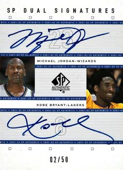 2001-02 SP Authentic - SP Dual Signatures #MJ/KB Michael Jordan / Kobe Bryant Front