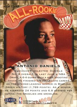 1997-98 Ultra - All-Rookie #4 AR Antonio Daniels Back