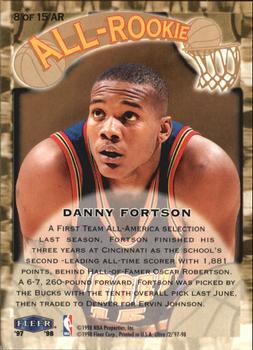 1997-98 Ultra - All-Rookie #8 AR Danny Fortson Back