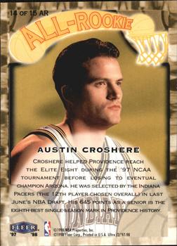 1997-98 Ultra - All-Rookie #14 AR Austin Croshere Back