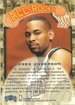 1997-98 Ultra - All-Rookie #10 AR Derek Anderson Back