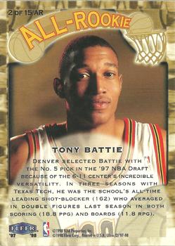 1997-98 Ultra - All-Rookie #2 AR Tony Battie Back