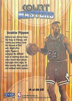 1997-98 Ultra - Court Masters #14 CM Scottie Pippen Back