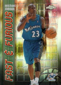 2001-02 Topps Chrome - Fast and Furious Refractors #FF05 Michael Jordan Front