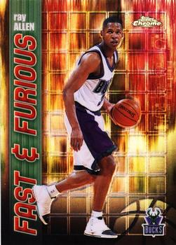 2001-02 Topps Chrome - Fast and Furious Refractors #FF09 Ray Allen Front