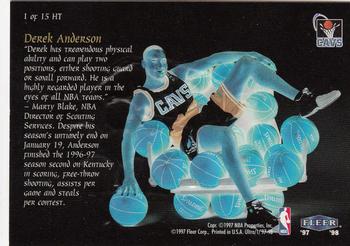 1997-98 Ultra - Heir to the Throne #1 HT Derek Anderson Back