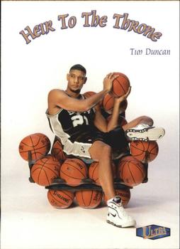 1997-98 Ultra - Heir to the Throne #7 HT Tim Duncan Front
