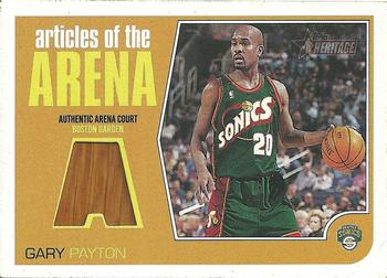 2001-02 Topps Heritage - Articles of the Arena Relics #AA8 Gary Payton Front