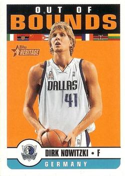 2001-02 Topps Heritage - Out of Bounds #OO1 Dirk Nowitzki Front