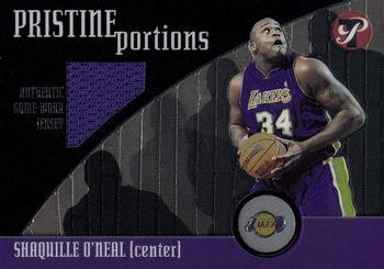 2001-02 Topps Pristine - Portions #PP-SO Shaquille O'Neal Front