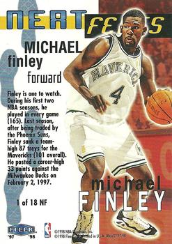 1997-98 Ultra - Neat Feats #1 NF Michael Finley Back