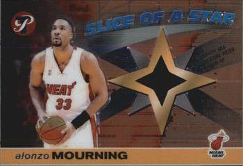 2001-02 Topps Pristine - Slice of a Star #S-AM Alonzo Mourning Front