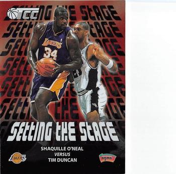 2001-02 Topps TCC - Setting the Stage #SS4 Shaquille O'Neal / Tim Duncan Front