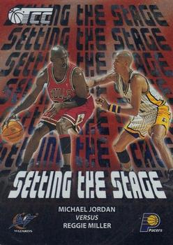 2001-02 Topps TCC - Setting the Stage #SS8 Michael Jordan / Reggie Miller Front