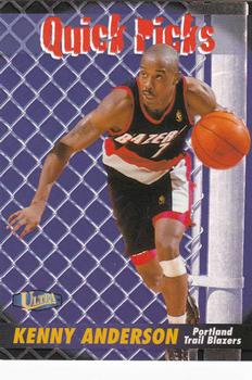 1997-98 Ultra - Quick Picks #11 QP Kenny Anderson Front