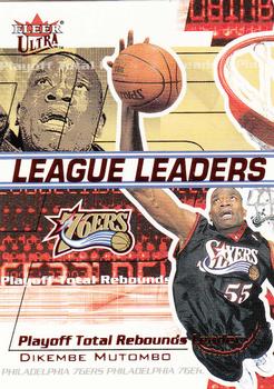 2001-02 Ultra - League Leaders #11 LL Dikembe Mutombo Front