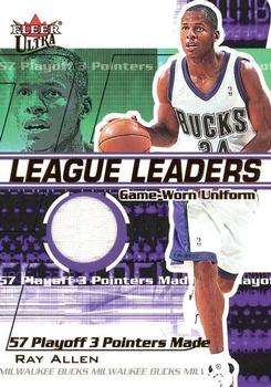 2001-02 Ultra - League Leaders Game Worn #NNO Ray Allen Front