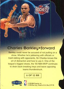 1997-98 Ultra - Rim Rockers #6 RR Charles Barkley Back