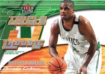 2001-02 Ultra - Triple Double Trouble Game Worn #NNO Antoine Walker Front
