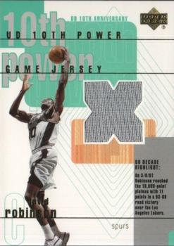2001-02 Upper Deck - 10th Power Game Jerseys #DR-X David Robinson Front
