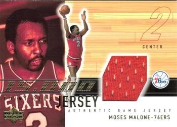 2001-02 Upper Deck - 15000 Point Club Jerseys #MM-15K Moses Malone Front