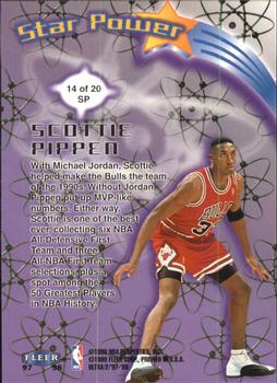 1997-98 Ultra - Star Power #14 SP Scottie Pippen Back