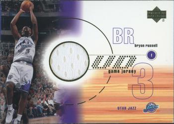 2001-02 Upper Deck - UD Game Jerseys #BR Bryon Russell Front