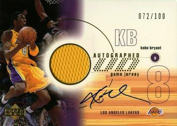2001-02 Upper Deck - UD Game Jerseys Autographed Series One #KB-A Kobe Bryant Front